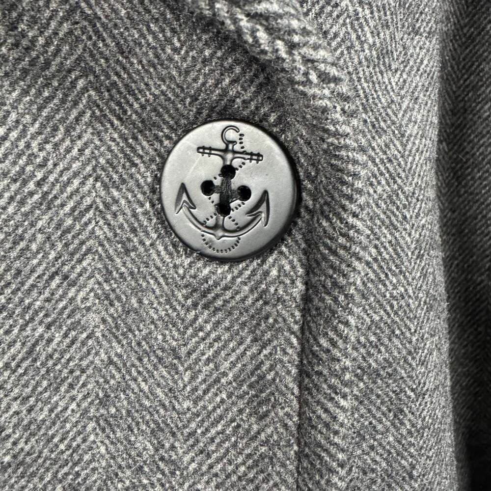 Lands' End NWT Men's Wool Blend Double-Breasted Peacoat - Picture 3 of 8